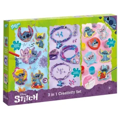 Totum 3in1 Stitch Diamond Painting, Armbanden maken en Gips Gieten Knutselset