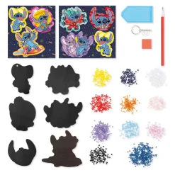 Totum 3in1 Stitch Diamond Painting, Armbanden maken en Gips Gieten Knutselset