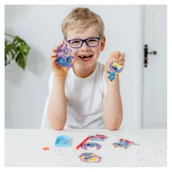 Totum 3in1 Stitch Diamond Painting, Armbanden maken en Gips Gieten Knutselset
