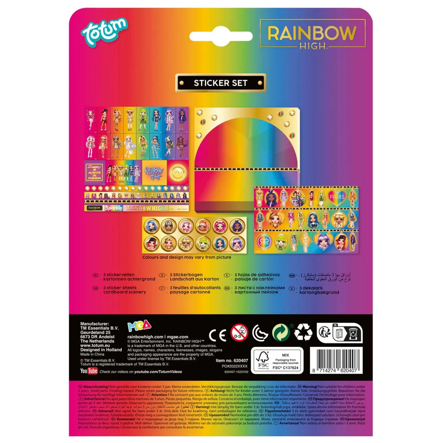 Totum Rainbow High - Stickerset