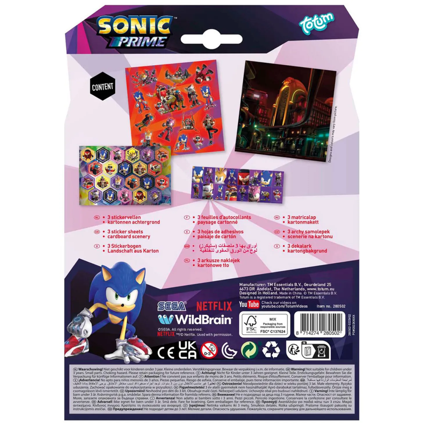 Totum Sonic Stickerset