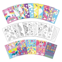 Totum Stickerboek Stickeren op nummer Eenhoorn