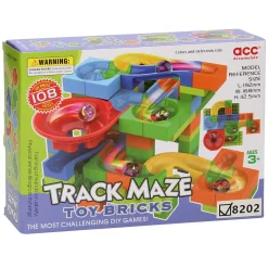 Track Maxe Bouwblokken Knikkerbaan, 108dlg.