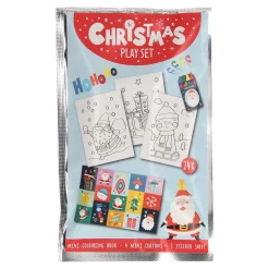 Traktatiesetje: Kleurboekje, Waskrijtjes & Stickervel - Kerst