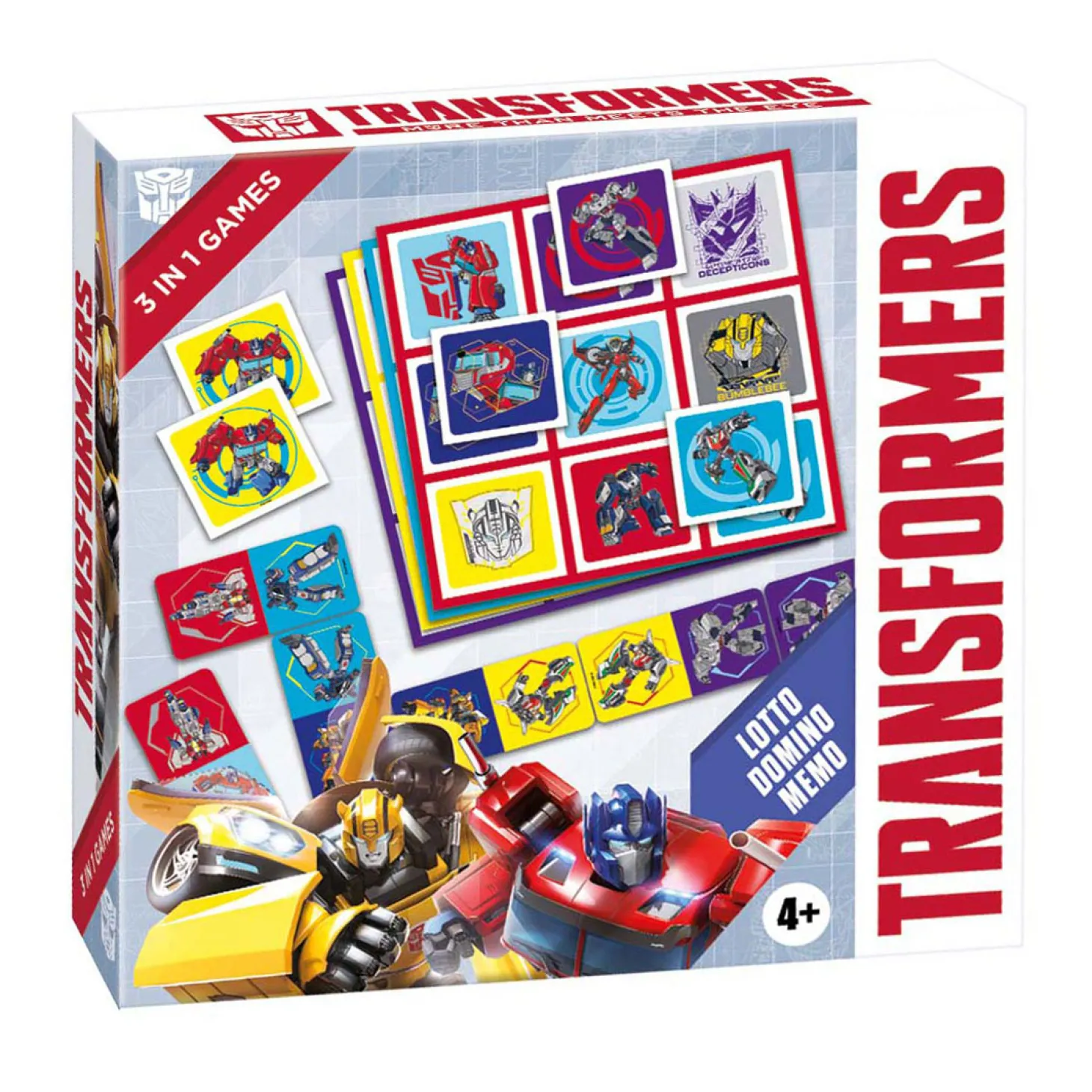 Transformers 3in1 Memo Lotto Domino