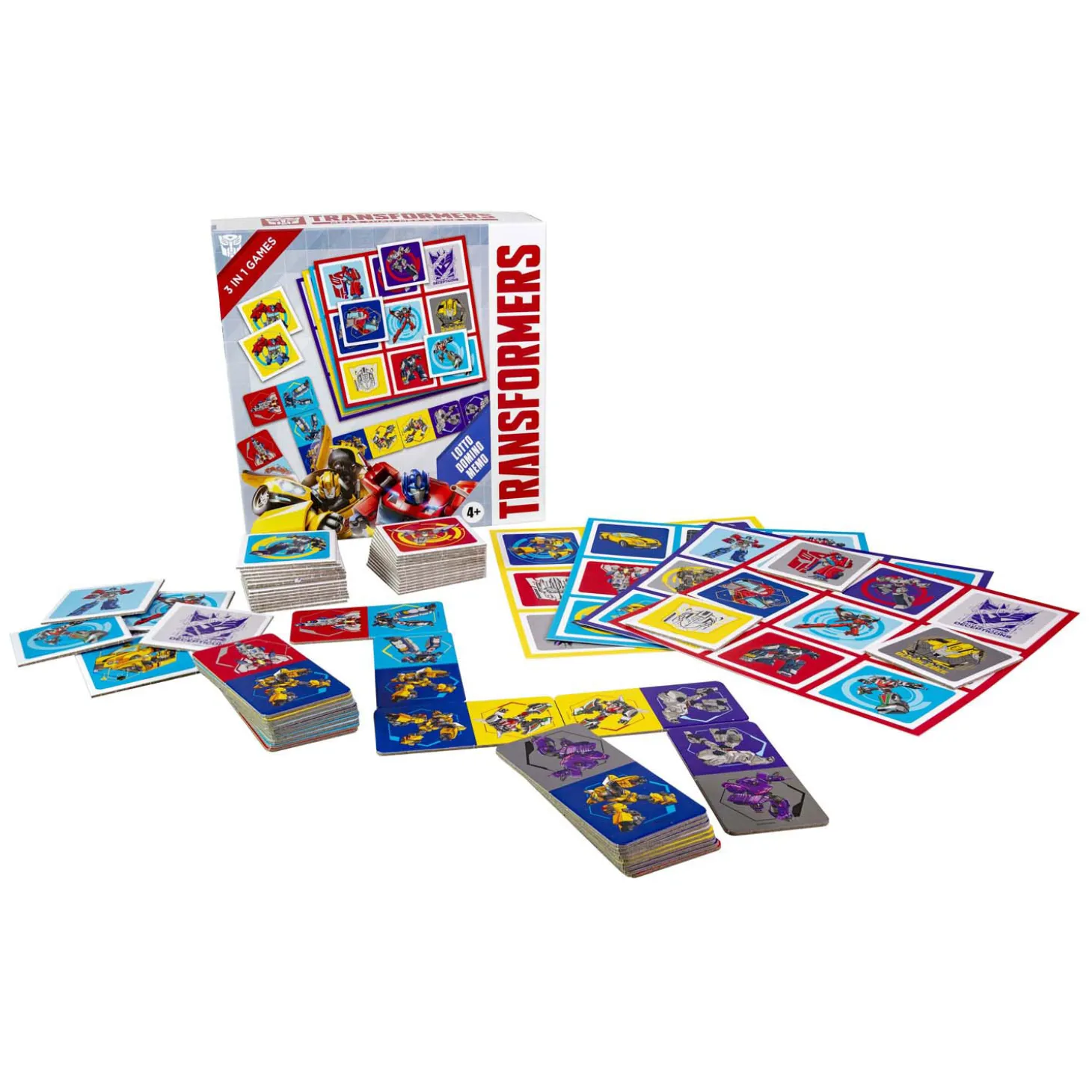 Transformers 3in1 Memo Lotto Domino