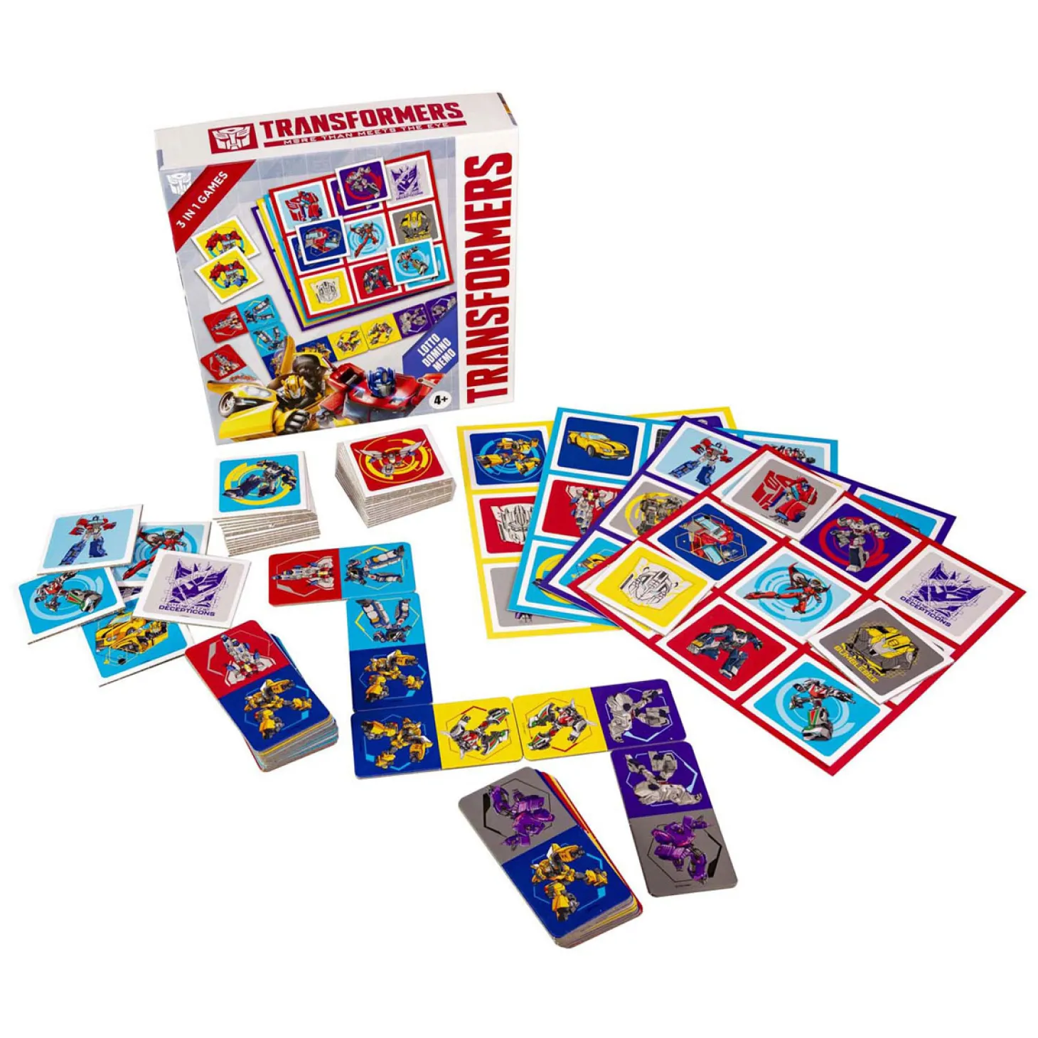 Transformers 3in1 Memo Lotto Domino