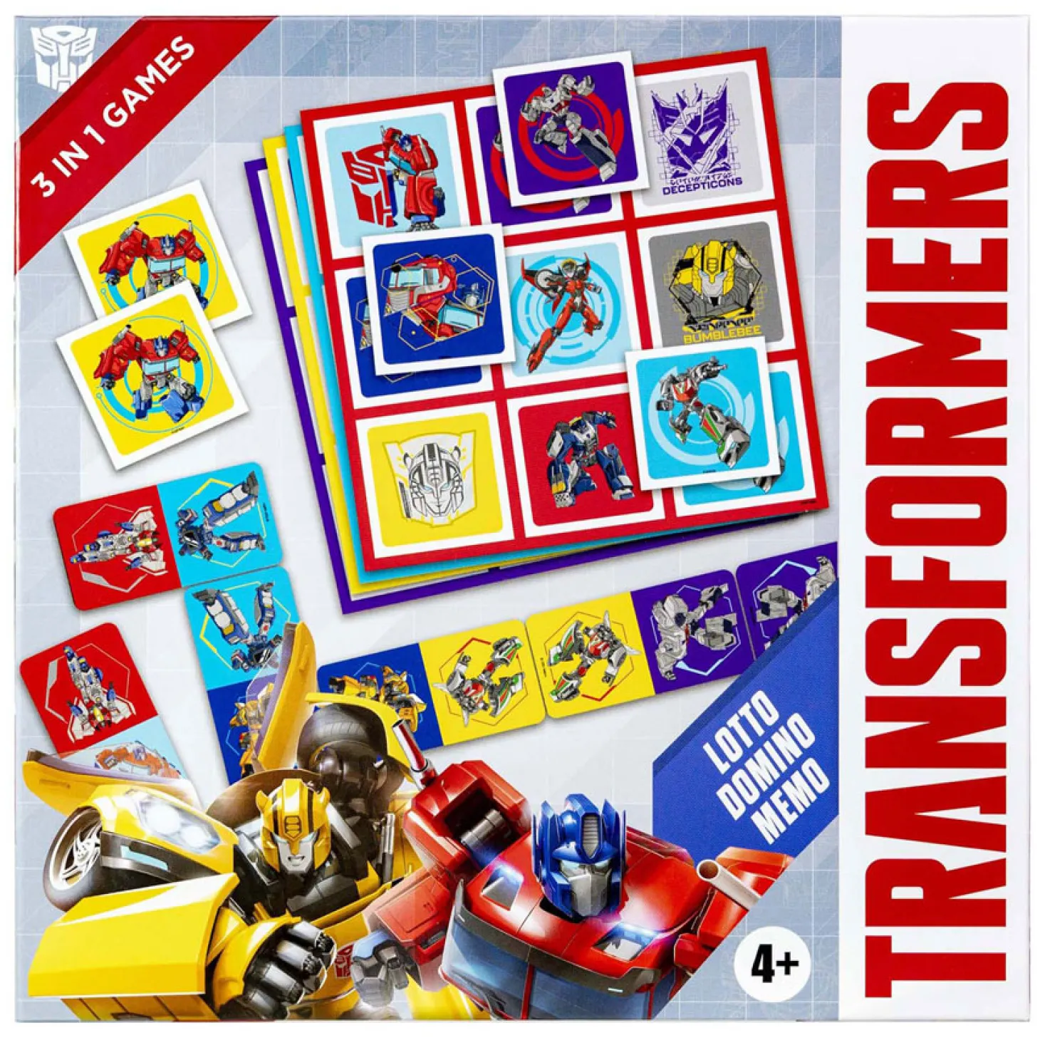 Transformers 3in1 Memo Lotto Domino