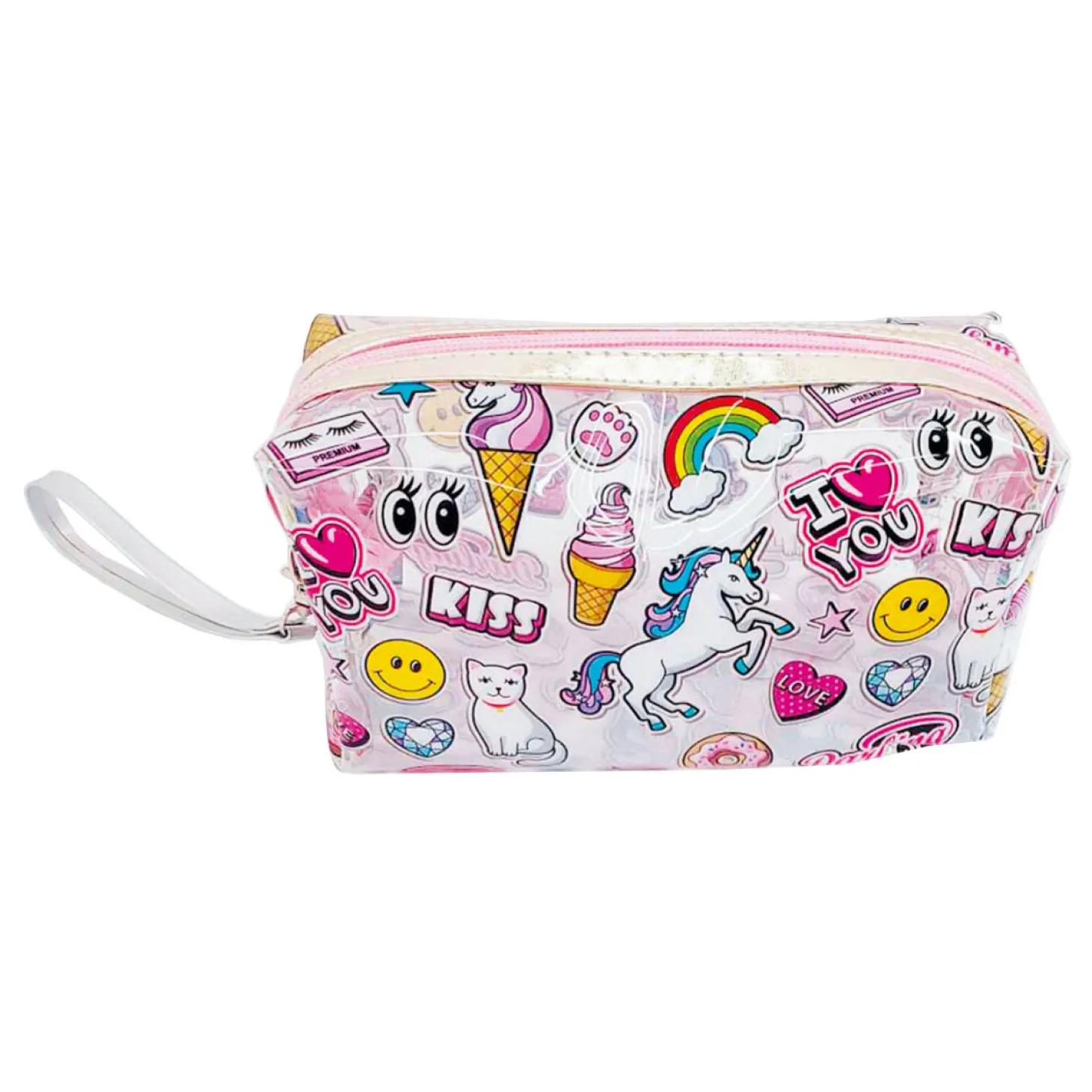 Transparant Etui met Unicornprint