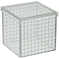 Transparante 3D Rasterkubus - 10x10x10 cm