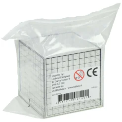 Transparante 3D Rasterkubus - 10x10x10 cm