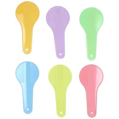 Transparante Kleurpaddels - 6st.