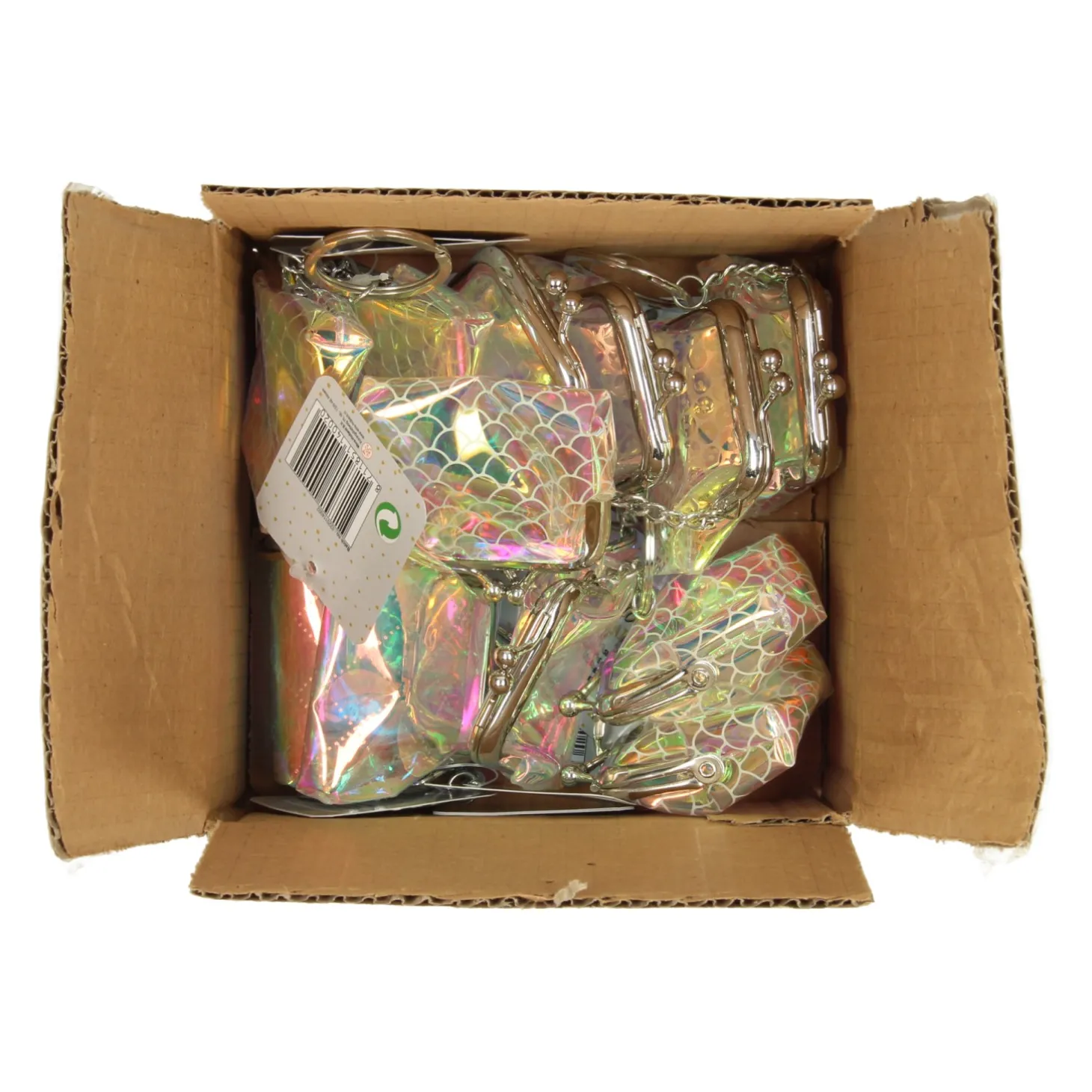 Transparante Sleutelhanger Portemonnee, Set van 12st.