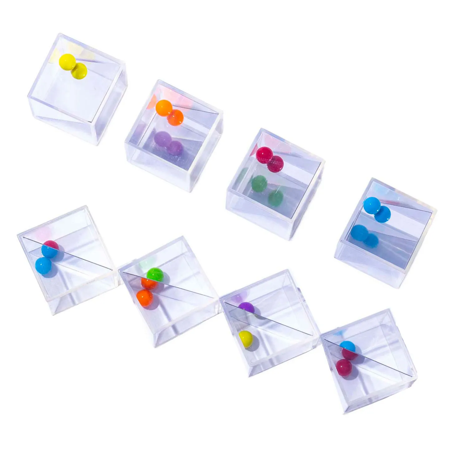 Transparante Spiegelblokken - 5 cm - 18dlg