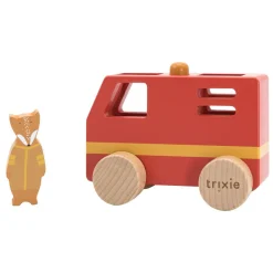 Trixie Houten Dieren Brandweerwagen Klein