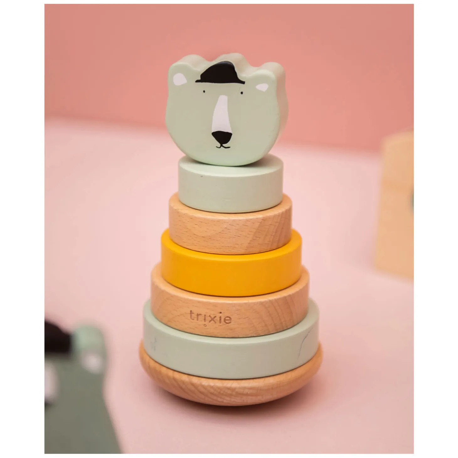 Trixie Houten Stapelspeelgoed - Mr. Polar Bear, 7dlg.