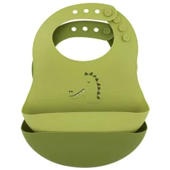 Trixie Siliconen Slabbetje  - Mr. Dino, 2st.