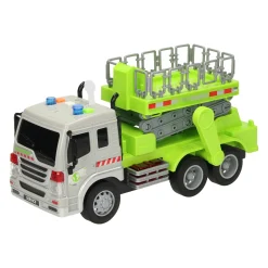 Truck met Hoogwerker met Licht en Geluid