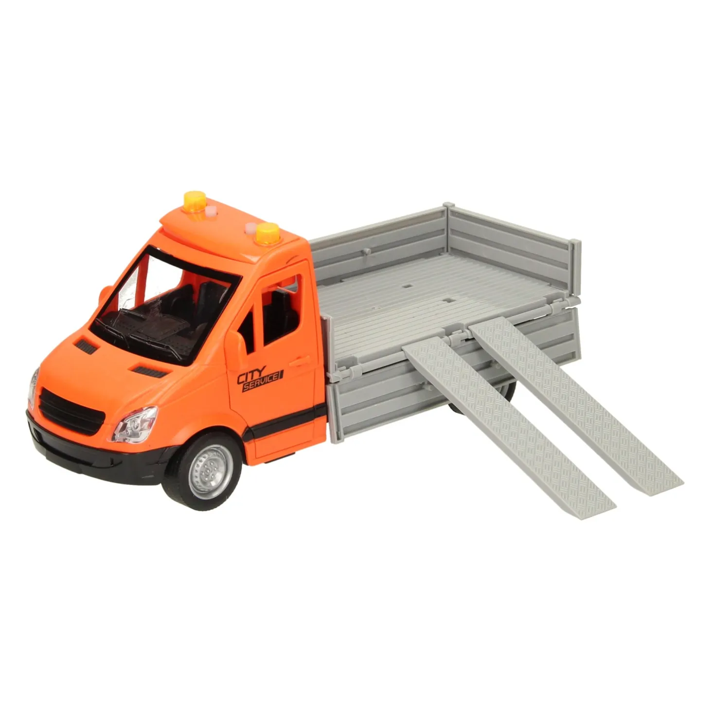 Truck Wegwerkzaamheden met Licht en Geluid