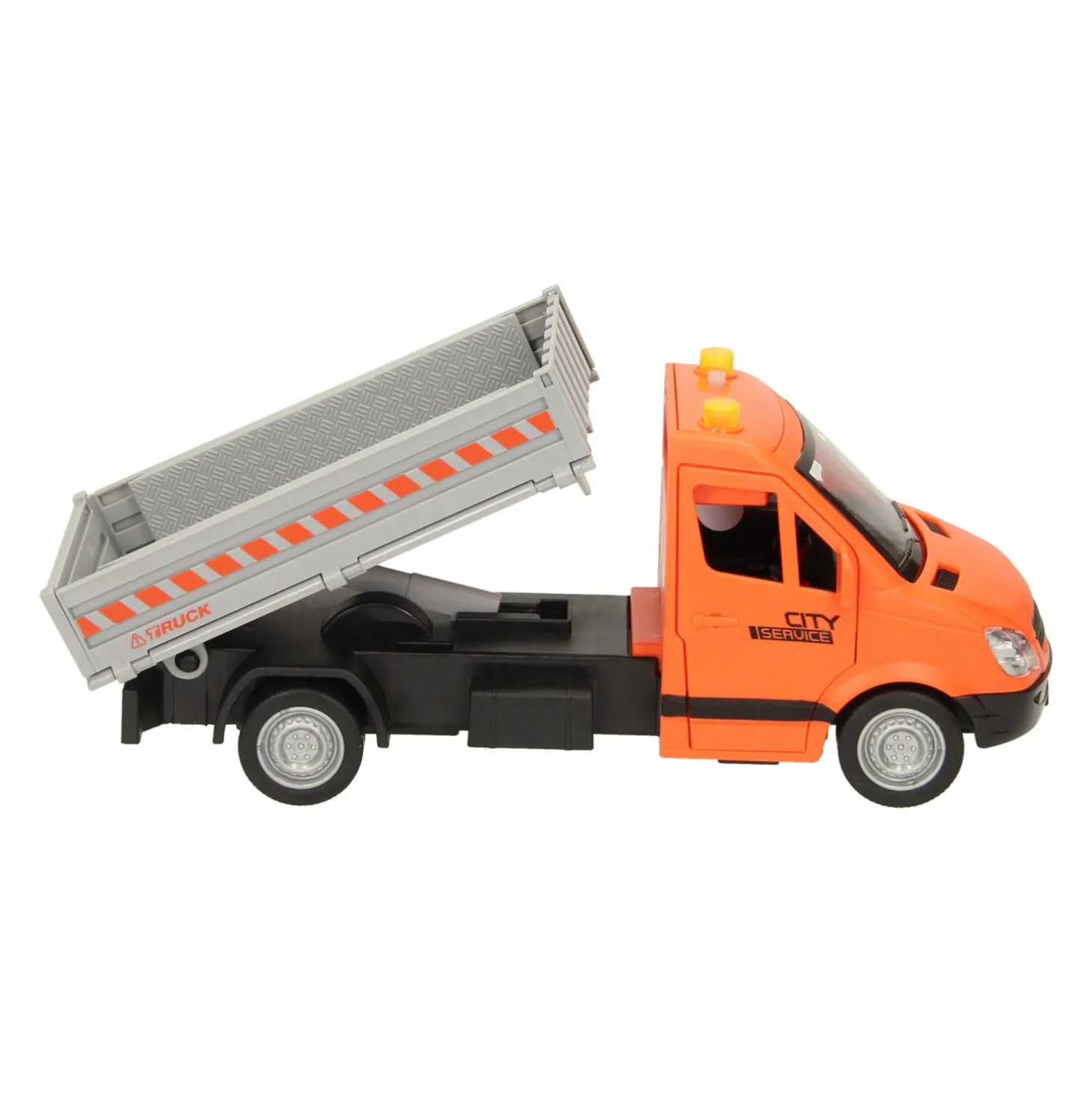 Truck Wegwerkzaamheden met Licht en Geluid