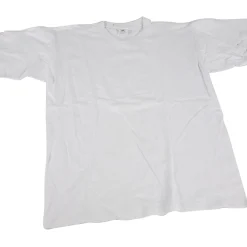 T-shirt Wit met Ronde Hals Katoen, Maat M