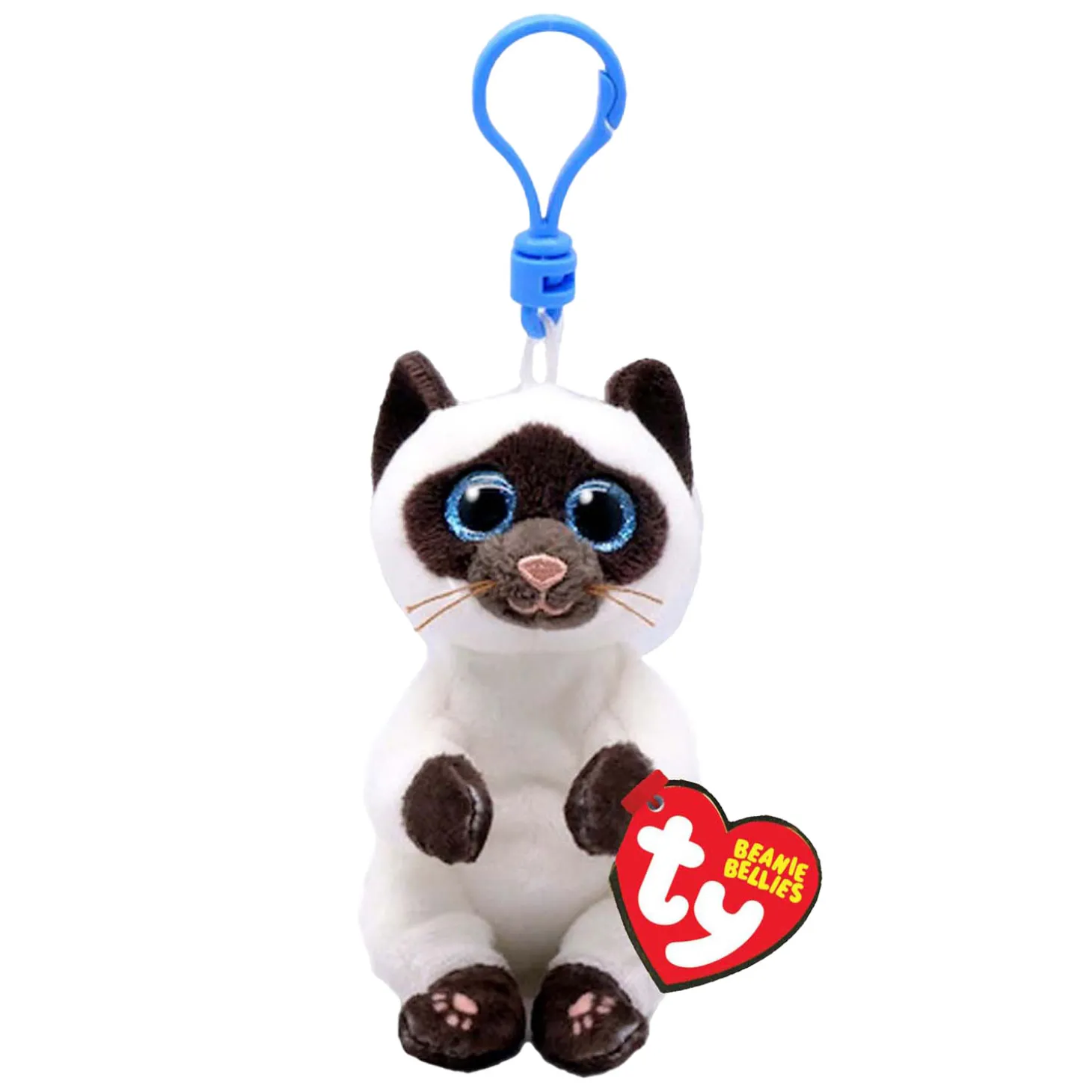 Ty Beanie Babies Bellies Clip Miso Siamese, 10cm