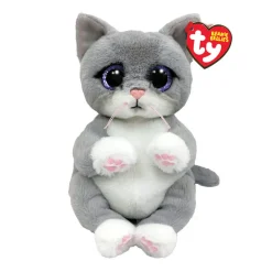Ty Beanie Babies Bellies Morgan Grey Cat, 15cm