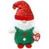 Ty Beanie Boo's Christmas Gnome Gnolan Elf, 15cm