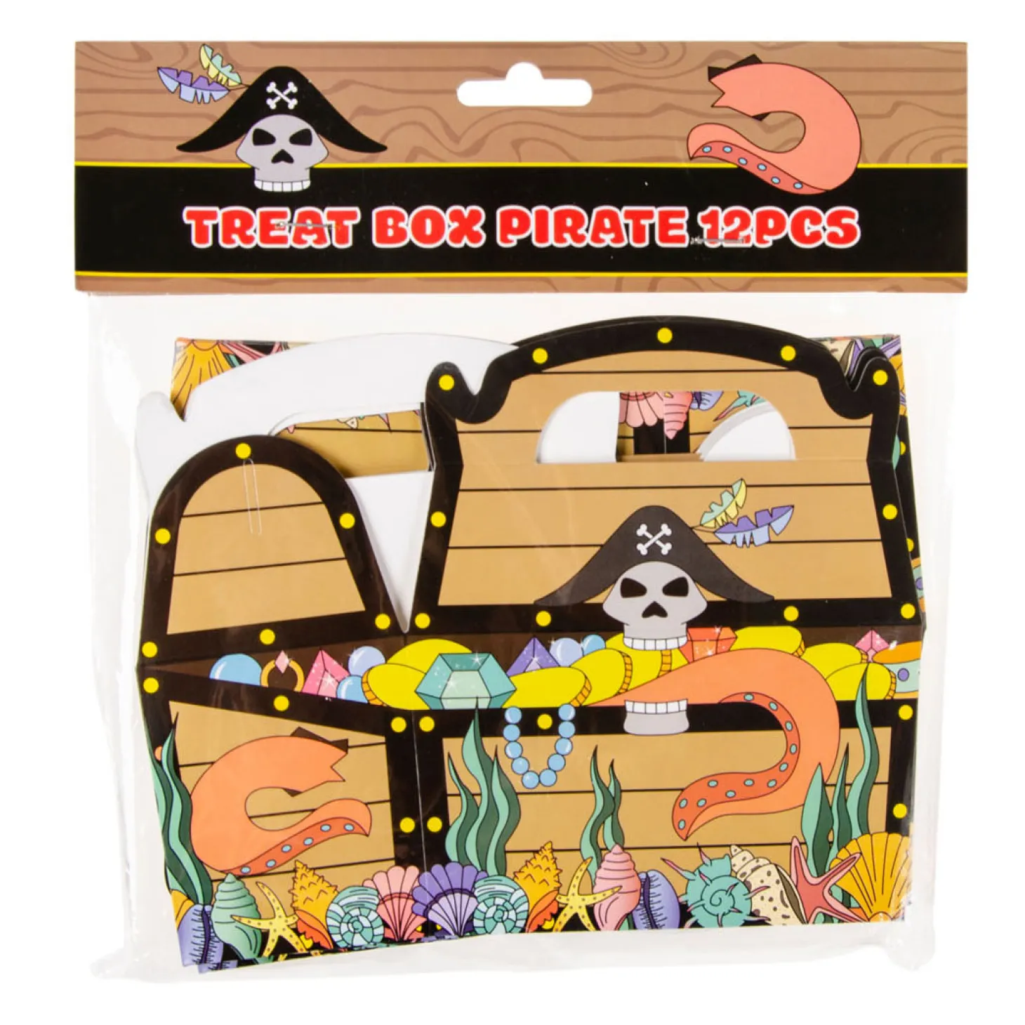 Uitdeelbox Piraten Schatkist, 12st.