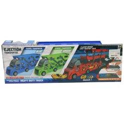 Uitklapbare Autotransporter met Afschietfunctie - Blauw