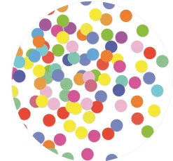 Uitnodigingen Confetti, 6st.