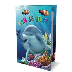 Uitnodigingen Dolfijn, 6st.