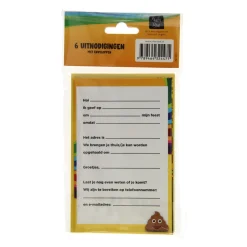 Uitnodigingen Emoji Tropical DJ, 6st.