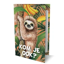 Uitnodigingen Luiaard, 6st.