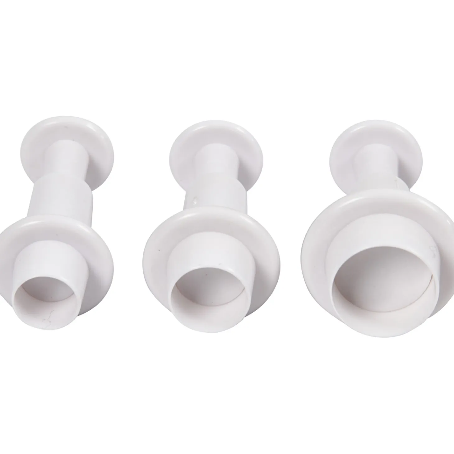 Uitsteekvormen met Stempel Cirkel, 3st.