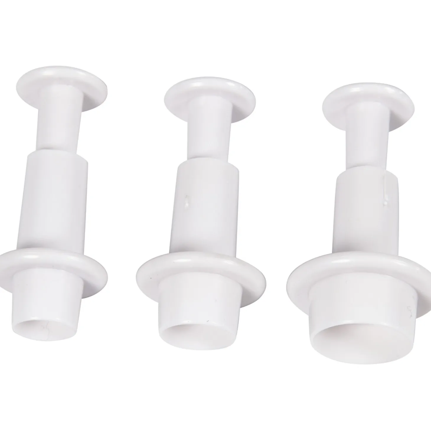 Uitsteekvormen met Stempel Cirkel, 3st.