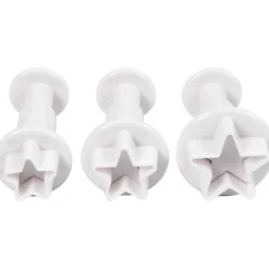Uitsteekvormen met Stempel Ster, 3st.