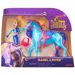 Unicorn Academy - Pop Isabel en Eenhoorn River, 11,5cm