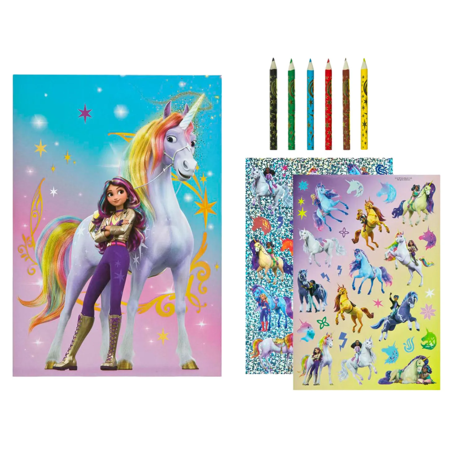 Unicorn Academy Kleurset met Stickers en Potloden