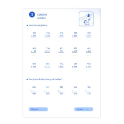 Vakantie oefenblaadjes herhalingsoefeningen taal en rekenen