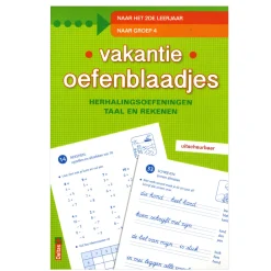 Vakantie oefenblaadjes "naar groep 4"