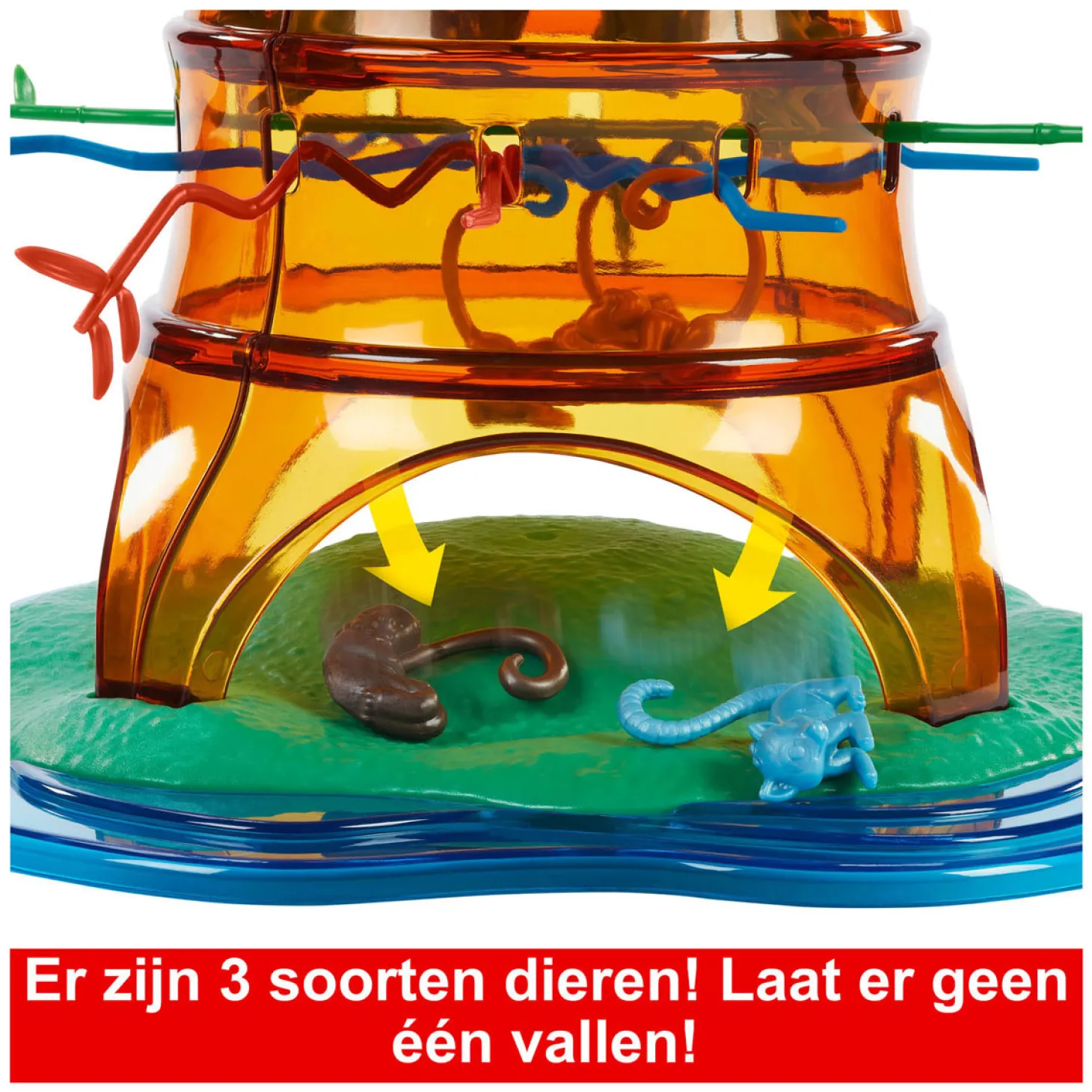 Vallende Aapjes Schommelend Boomfeest Kinderspel