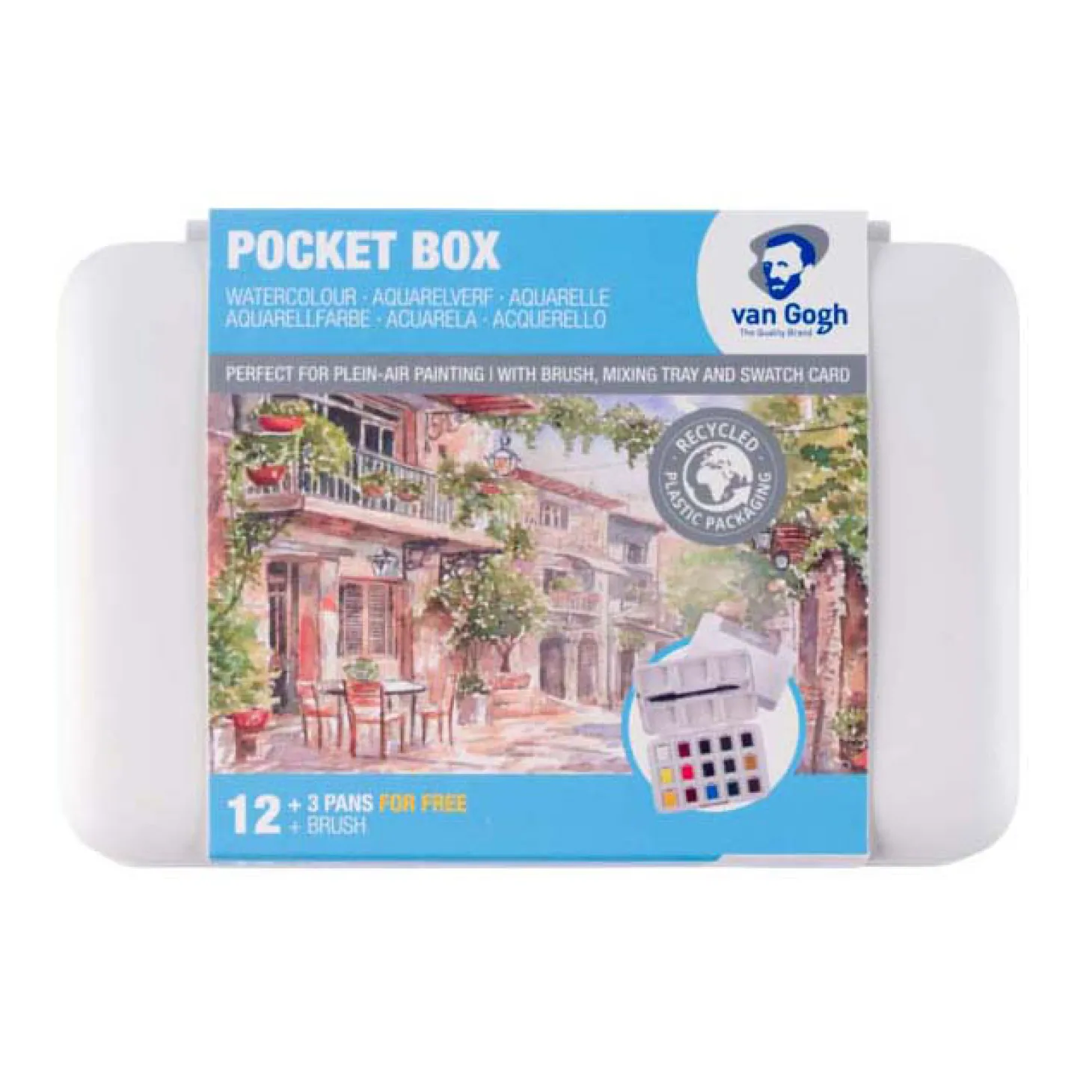 Van Gogh Aquarelverf Pocket Box Basic Kleuren