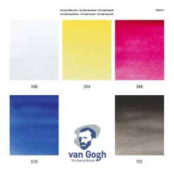 Van Gogh Aquarelverf Primaire Mengset, 5x10ml Tubes