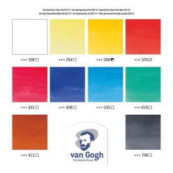 Van Gogh Aquarelverf Set met 10 Kleuren In Tubes Van 10ml