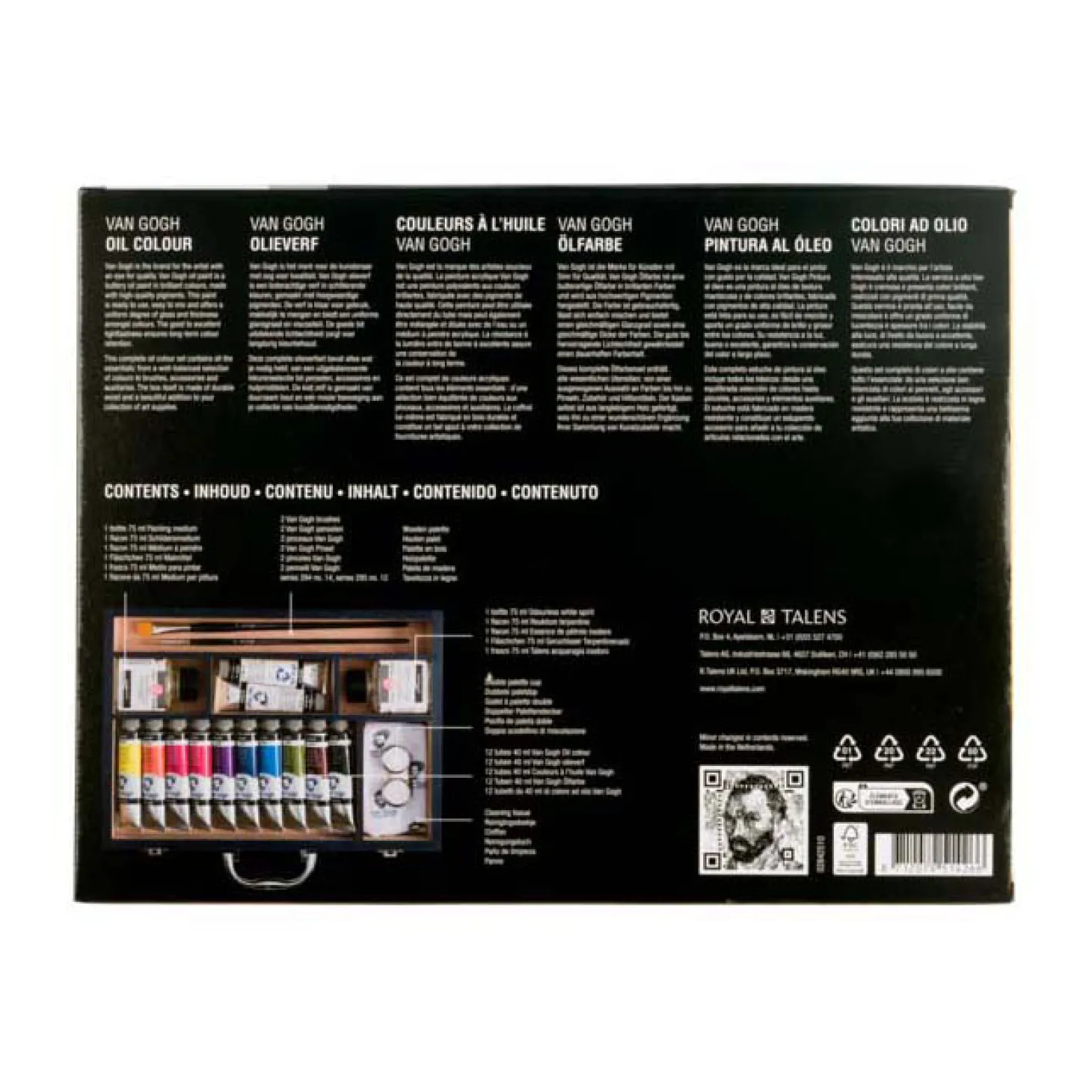 Van Gogh Olieverf Startersbox Xl, 12x40ml En Accessoires