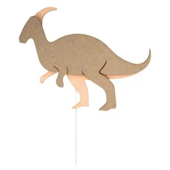 Van Tjalle en Jasper - Dino Wandlamp Parasaurolopus - Hout