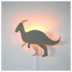 Van Tjalle en Jasper - Dino Wandlamp Parasaurolopus - Hout