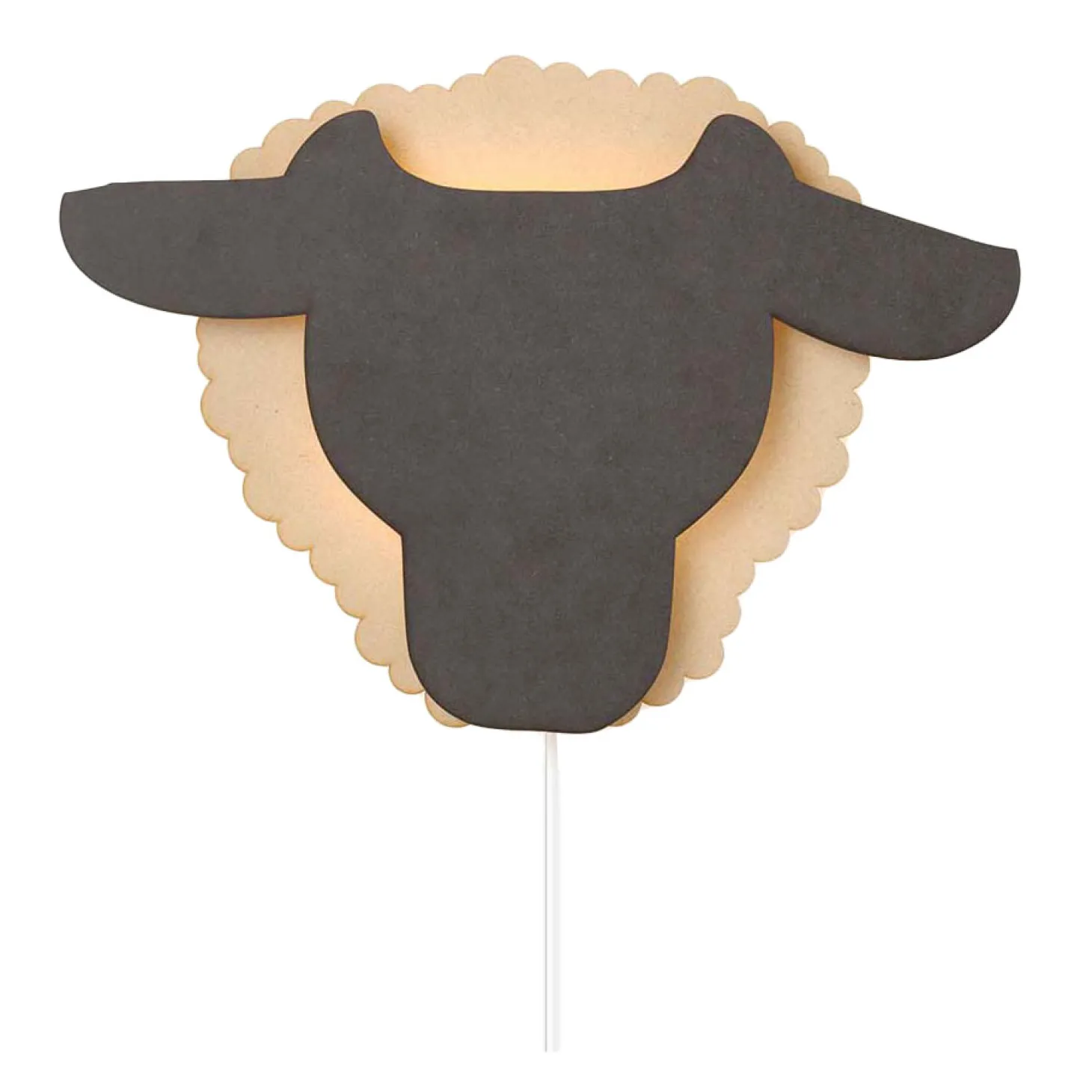 Van Tjalle en Jasper - Schaap Wandlamp - Hout