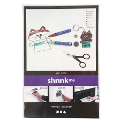 Vellen Krimpfolie Mat Wit 20x30, 10st.